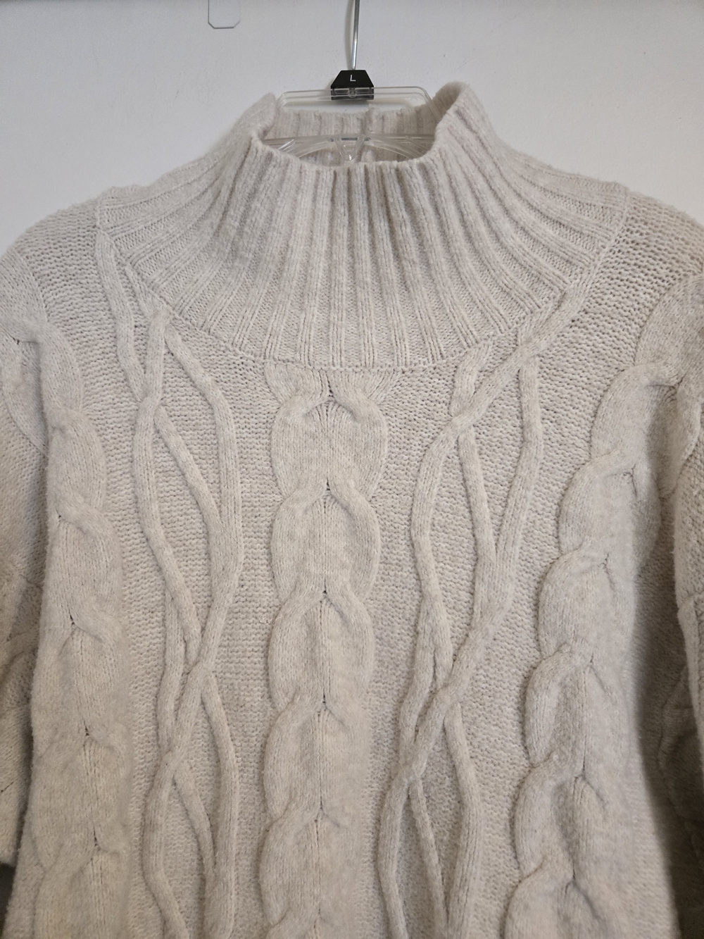 a new day Cream Cable Turtleneck Sweater - Picture 2 of 3